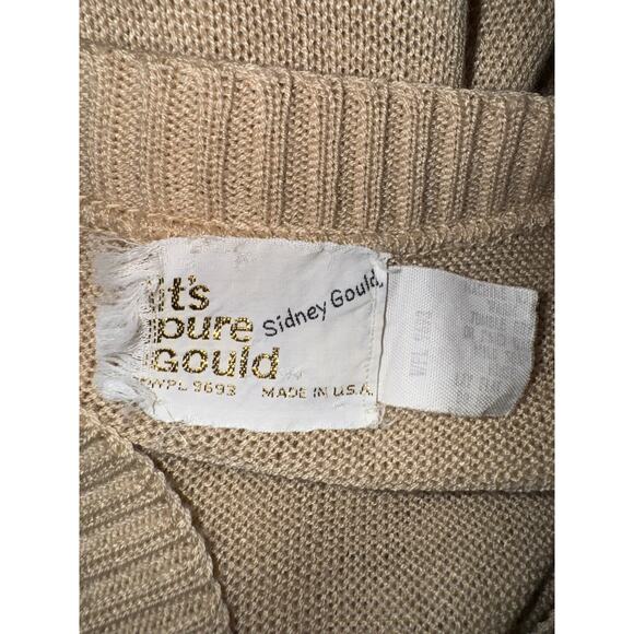 Sidney Gould Vintage Granny Long Sleeve Crochet Knit Button Cardigan Sweater - Picture 5 of 6